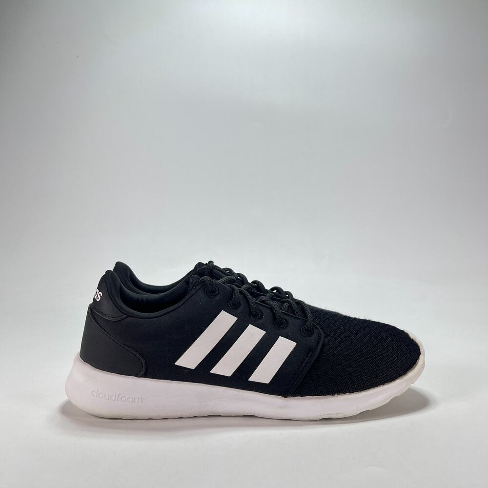 adidas Cloudfoam QT Racer Core Black Low Top Running Shoes DB0275 Women's Sz 7.5